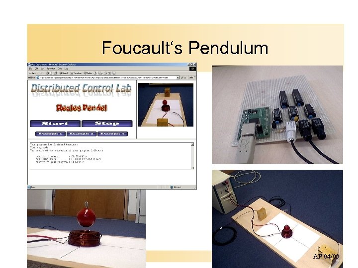 Foucault‘s Pendulum AP 04/03 