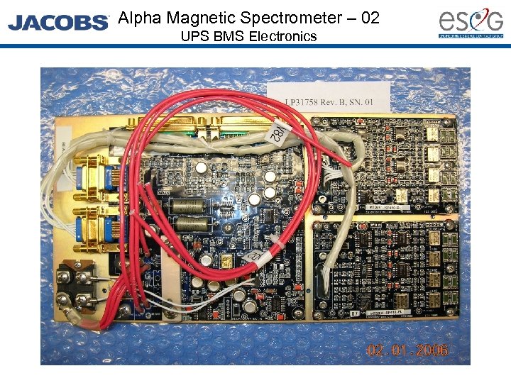 Alpha Magnetic Spectrometer – 02 UPS BMS Electronics 