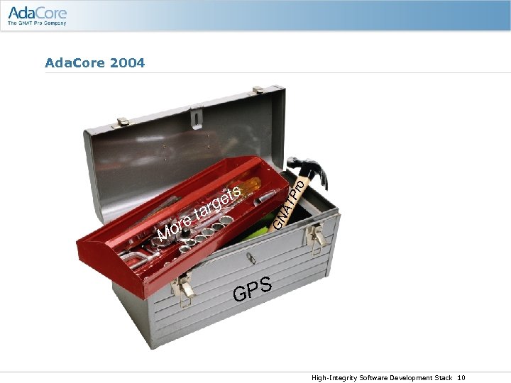 AT GN or M ta e ets rg Pro Ada. Core 2004 PS G