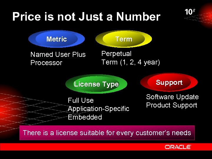 Price is not Just a Number Metric Term Named User Plus Processor Perpetual Term