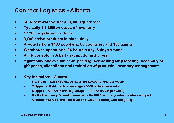 Connect Logistics - Alberta · St. Albert warehouse: 430, 000 square feet · ·