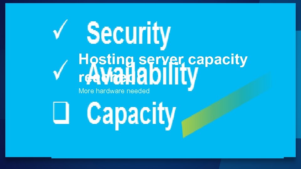 Hosting server capacity reached! More hardware needed 