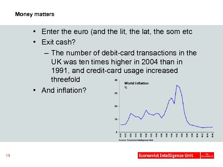 Money matters • Enter the euro (and the lit, the lat, the som etc