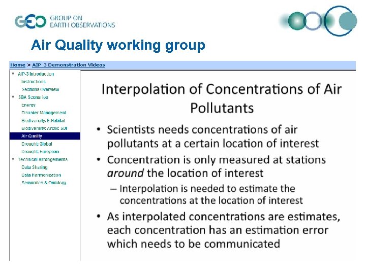 Air Quality working group 