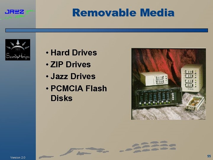 Removable Media • Hard Drives • ZIP Drives • Jazz Drives • PCMCIA Flash