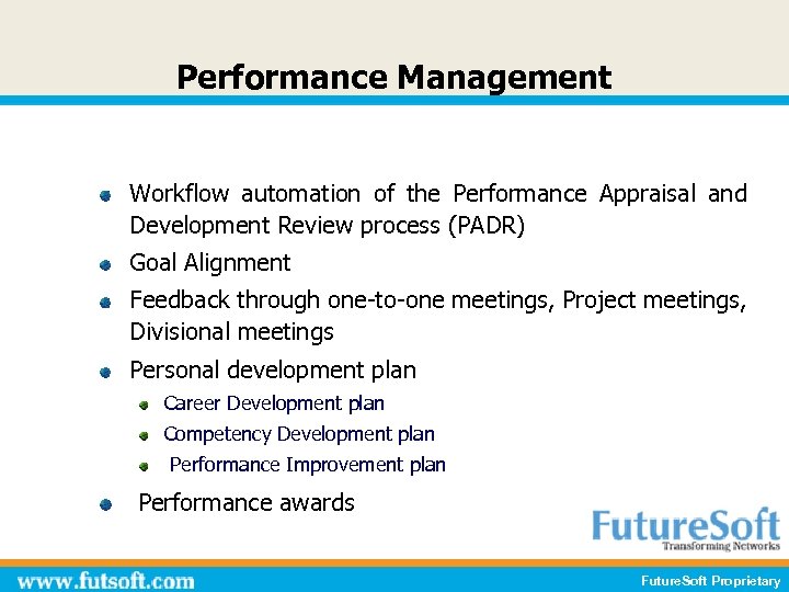 Performance Management Workflow automation of the Performance Appraisal and Development Review process (PADR) Goal