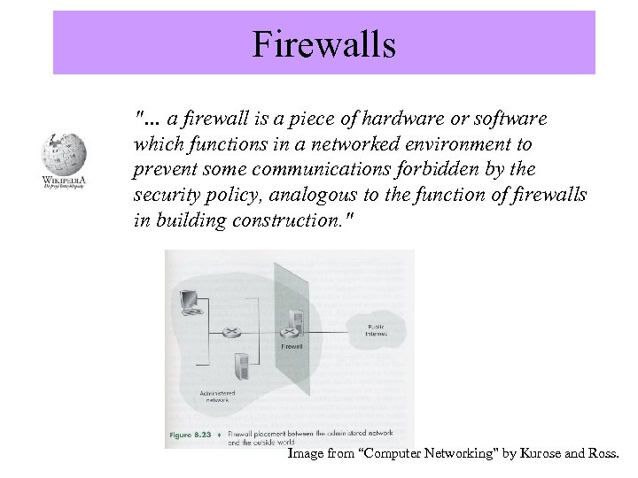 Firewalls 