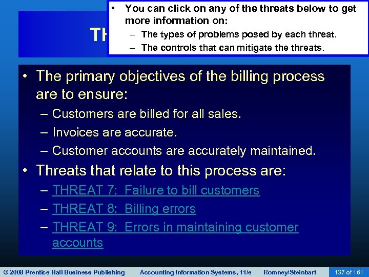  • You can click on any of the threats below to get more