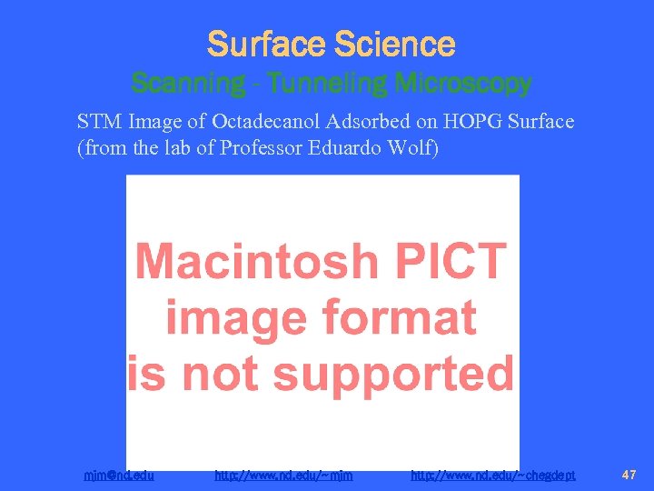Surface Science Scanning - Tunneling Microscopy STM Image of Octadecanol Adsorbed on HOPG Surface