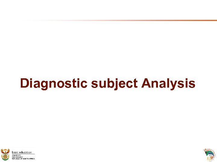 Diagnostic subject Analysis 