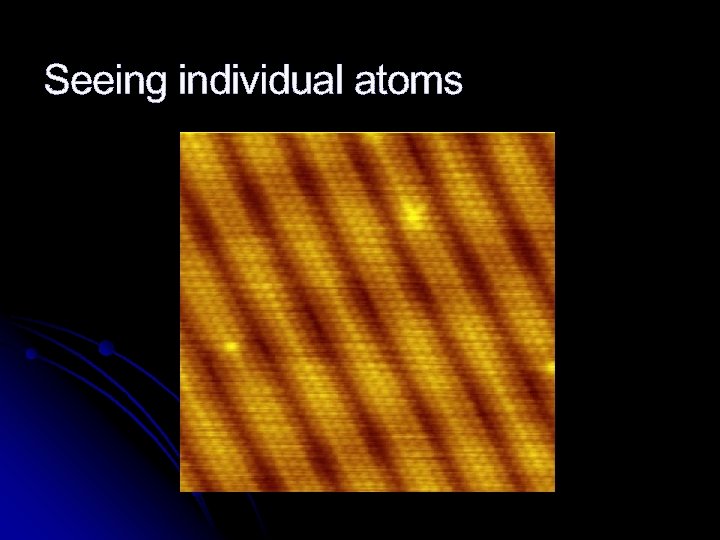 Seeing individual atoms 