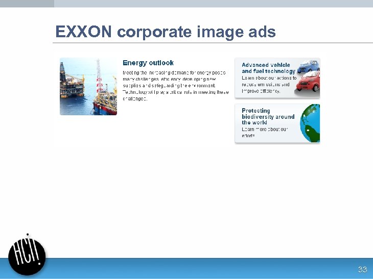 EXXON corporate image ads 33 