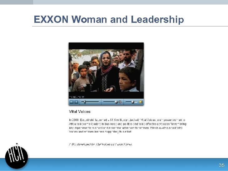 EXXON Woman and Leadership 35 