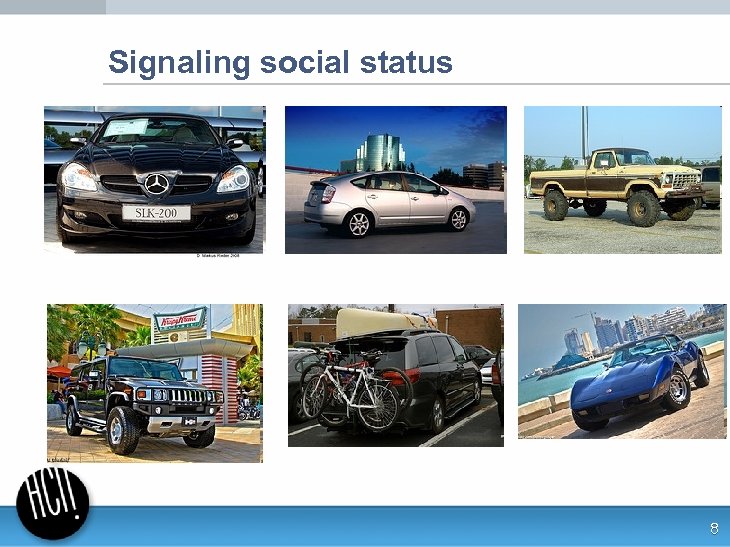 Signaling social status 8 