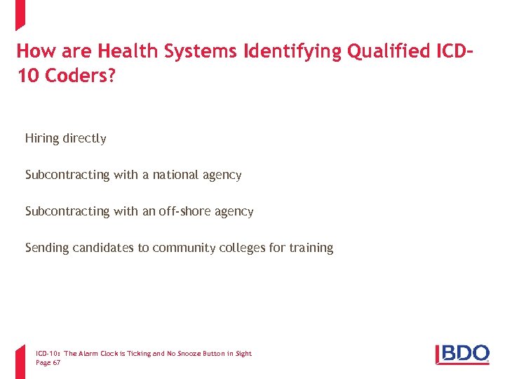 How are Health Systems Identifying Qualified ICD 10 Coders? Hiring directly Subcontracting with a