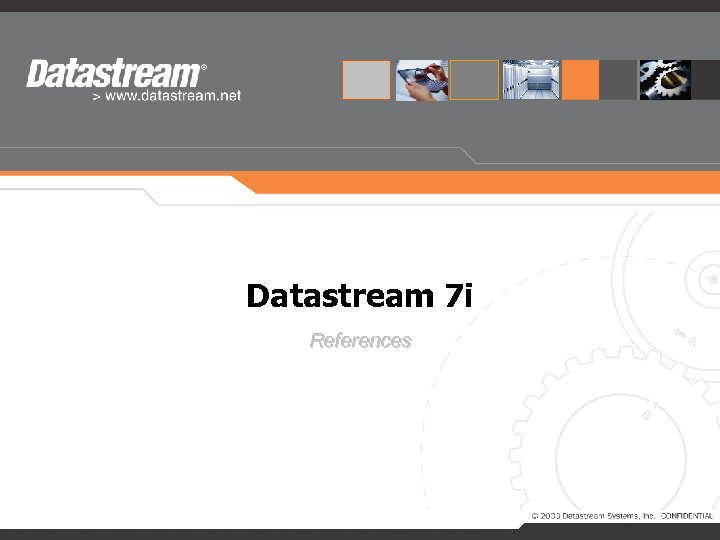 Datastream 7 i References 