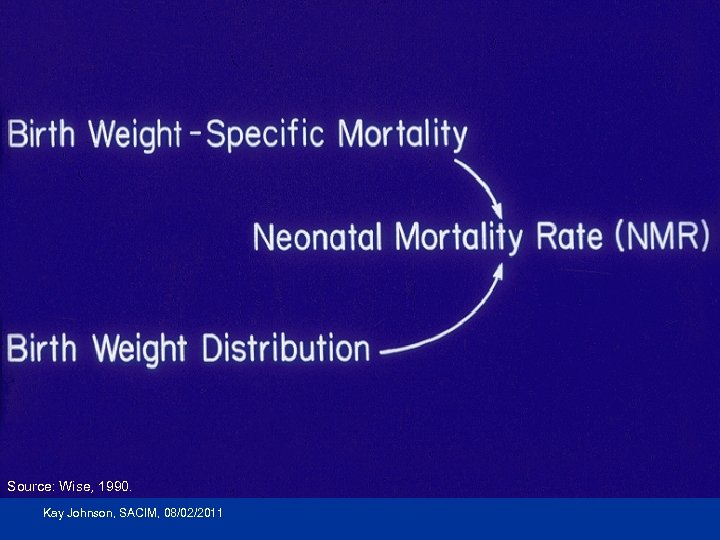Source: Wise, 1990. Kay Johnson, SACIM, 08/02/2011 