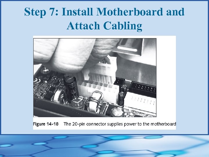 Step 7: Install Motherboard and Attach Cabling 