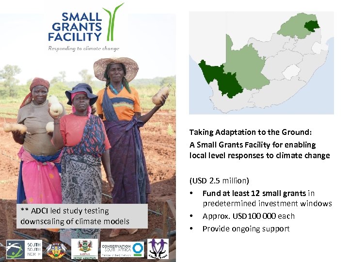 Taking Adaptation to the Ground: A Small Grants Facility for enabling local level responses