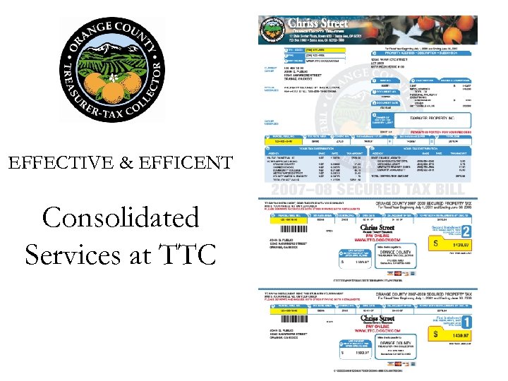 EFFECTIVE & EFFICENT Consolidated Services at TTC 