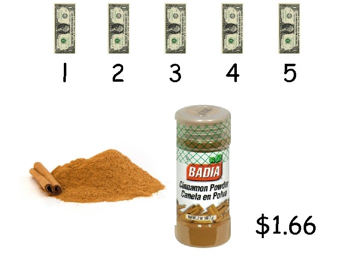 l 2 3 4 5 $1. 66 