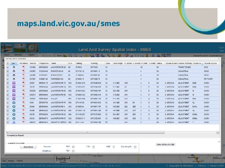 maps. land. vic. gov. au/smes 13 