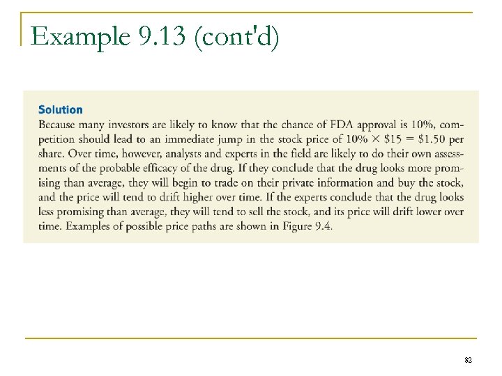 Example 9. 13 (cont'd) 82 