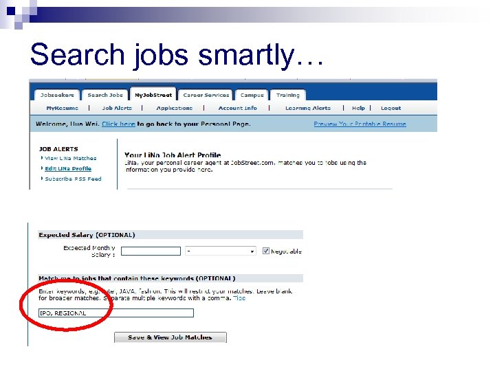 Search jobs smartly… 