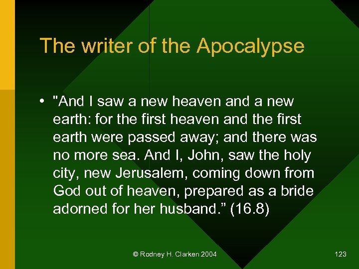The writer of the Apocalypse • 