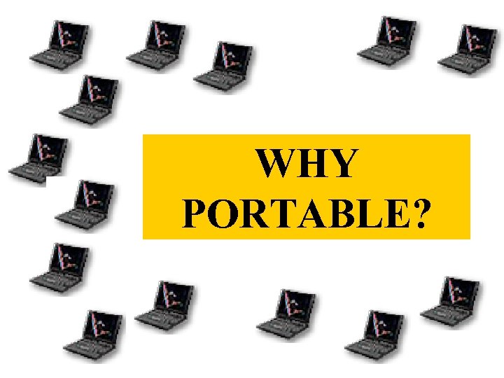 WHY PORTABLE? 