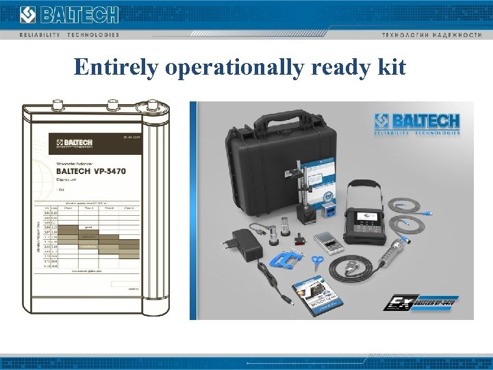 Entirely operationally ready kit 