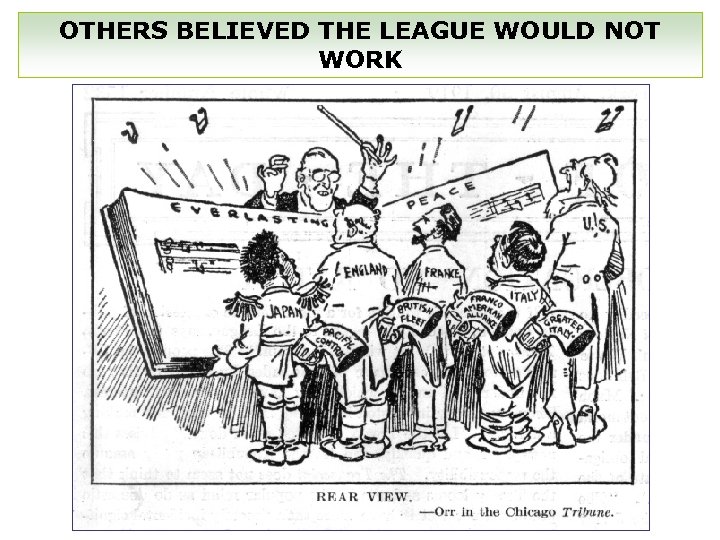 OTHERS BELIEVED THE LEAGUE WOULD NOT WORK 