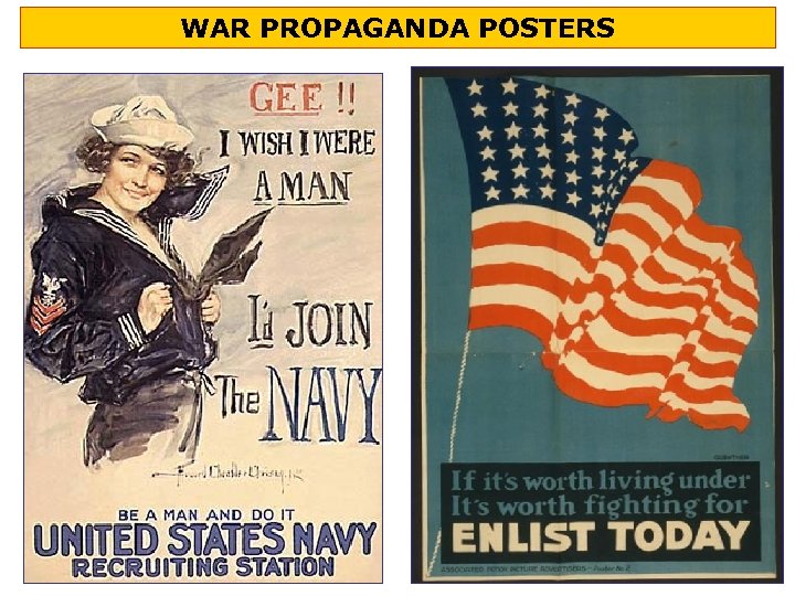 WAR PROPAGANDA POSTERS 