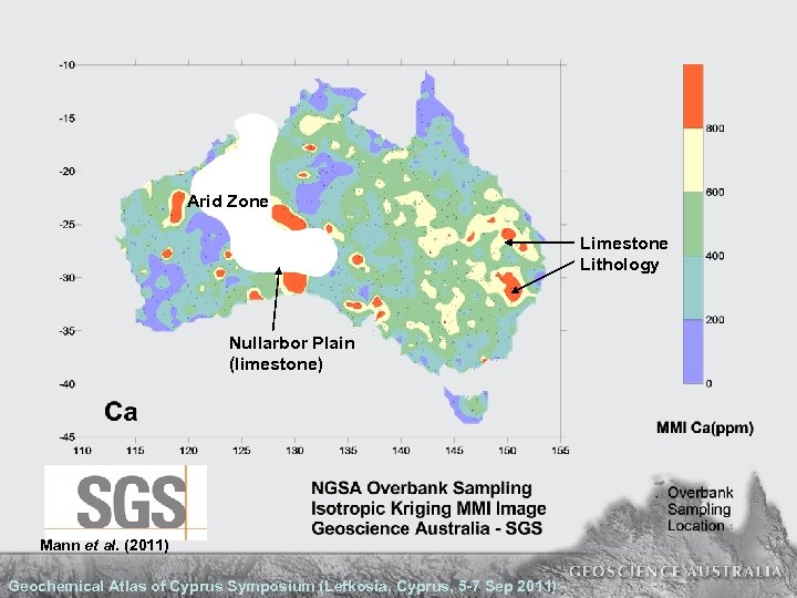Arid Zone Limestone Lithology Nullarbor Plain (limestone) Mann et al. (2011) Geochemical Atlas of