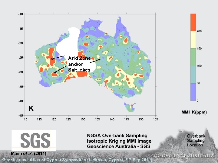 Arid Zone and/or Salt lakes Mann et al. (2011) Geochemical Atlas of Cyprus Symposium