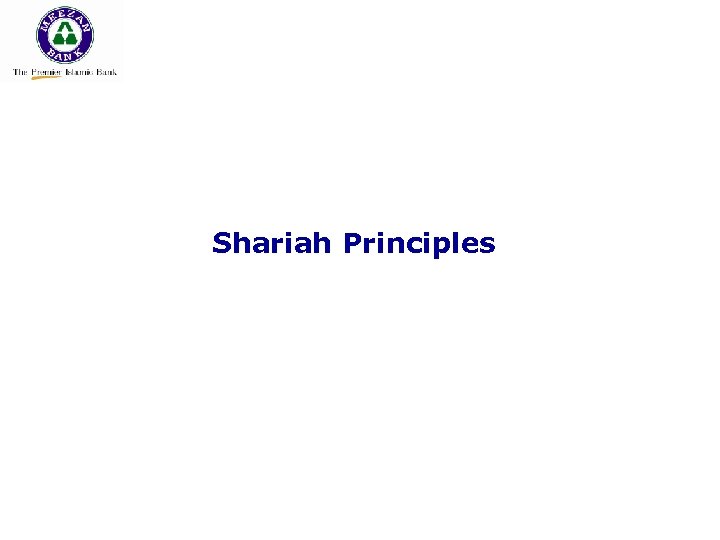 Shariah Principles 