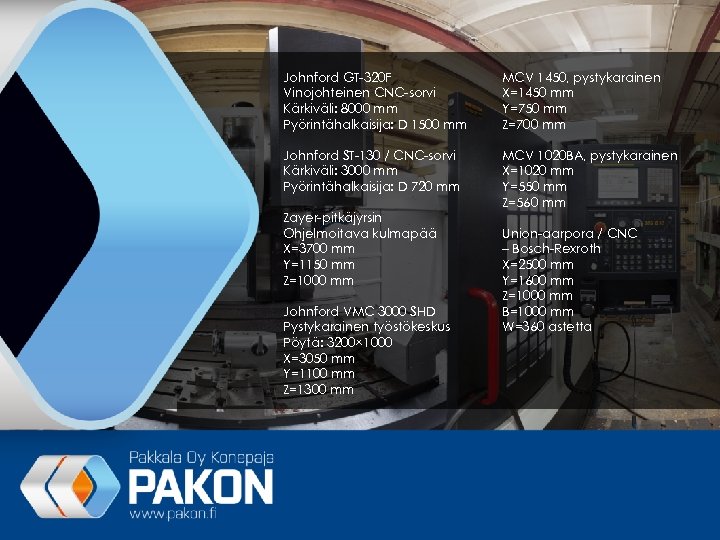 Johnford GT-320 F Vinojohteinen CNC-sorvi Kärkiväli: 8000 mm Pyörintähalkaisija: D 1500 mm MCV 1450,