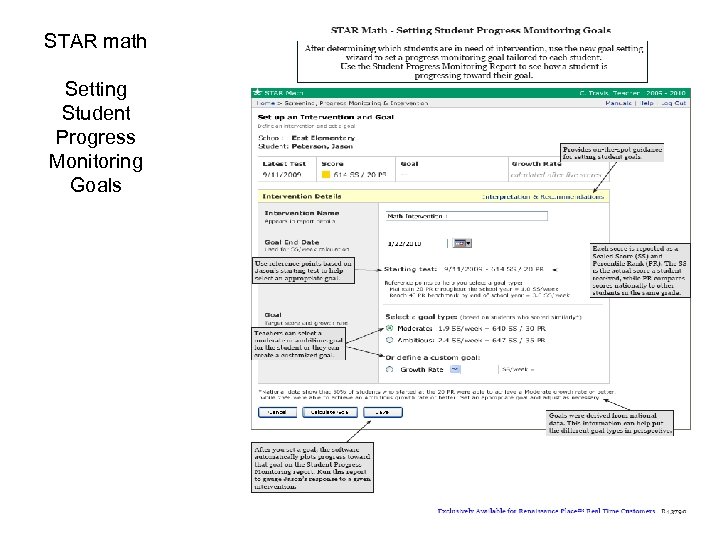 STAR math Setting Student Progress Monitoring Goals 