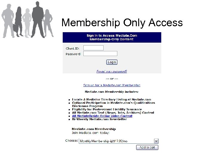 Membership Only Access 