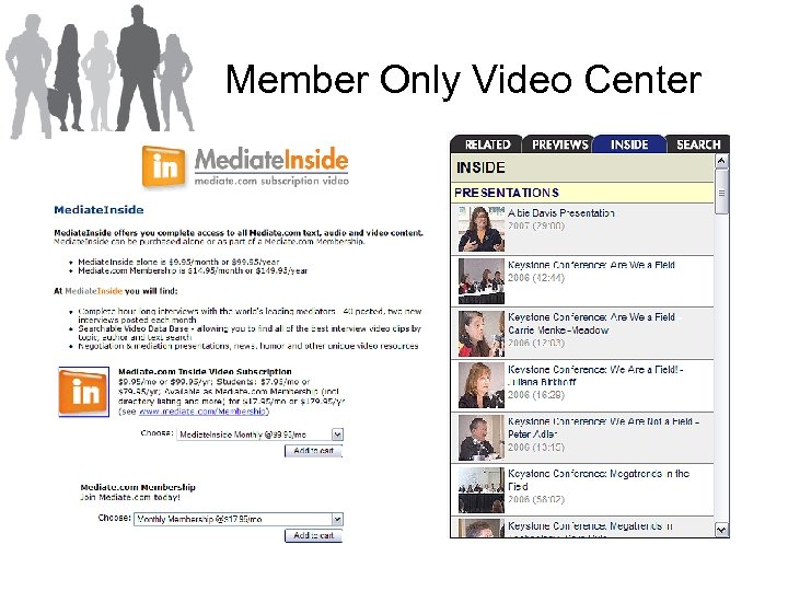 Member Only Video Center 