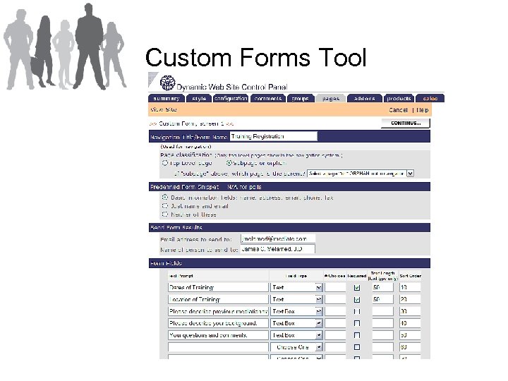 Custom Forms Tool 
