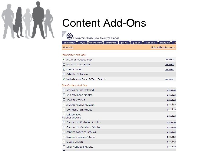 Content Add-Ons 