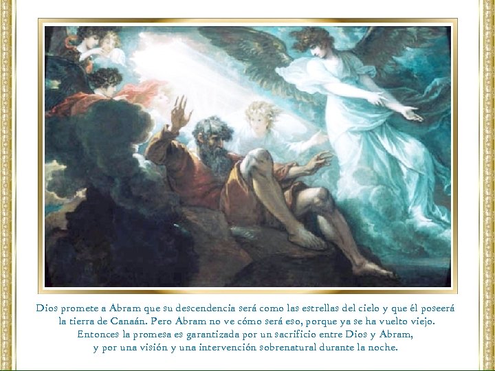 Dios promete a Abram que su descendencia será como las estrellas del cielo y