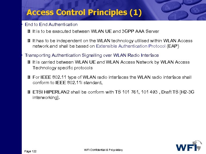 Access Control Principles (1) • End to End Authentication 3 It is to be