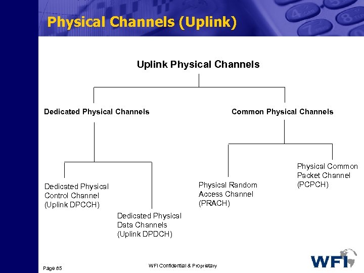 Physical Channels (Uplink) Uplink Physical Channels Common Physical Channels Dedicated Physical Channels Physical Random