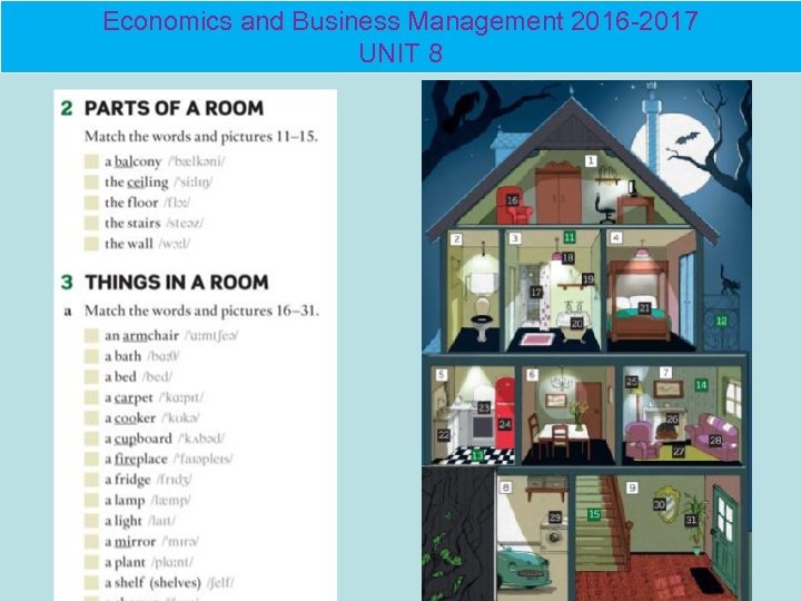 Economics and Business Management 2016 -2017 UNIT 8 