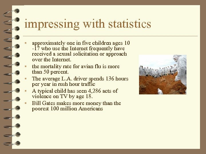 impressing with statistics § § § approximately one in five children ages 10 -17