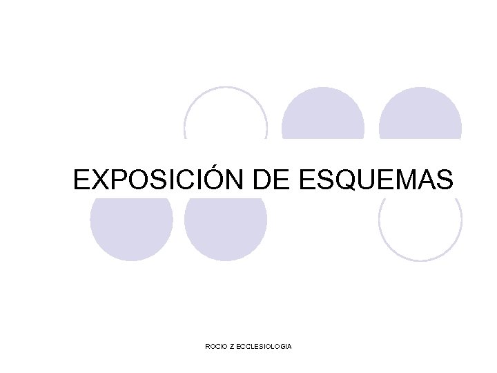 EXPOSICIÓN DE ESQUEMAS ROCIO Z ECCLESIOLOGIA 