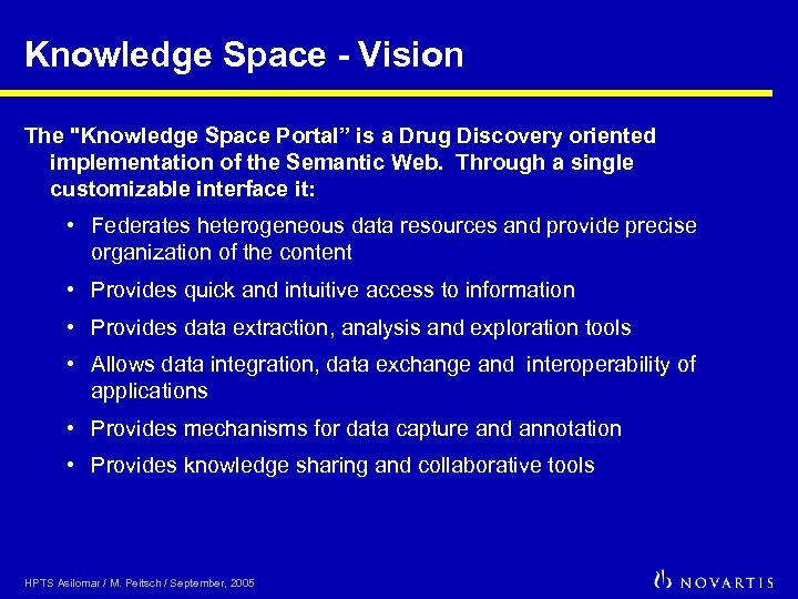 Knowledge Space - Vision The 