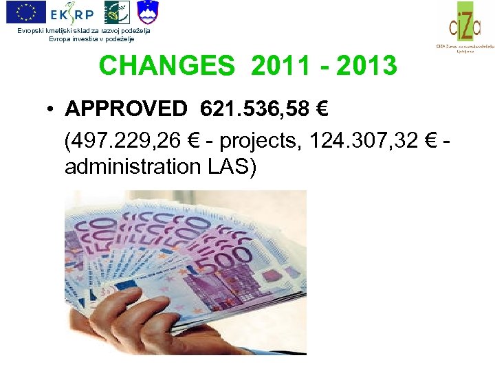 Evropski kmetijski sklad za razvoj podeželja Evropa investira v podeželje CHANGES 2011 - 2013